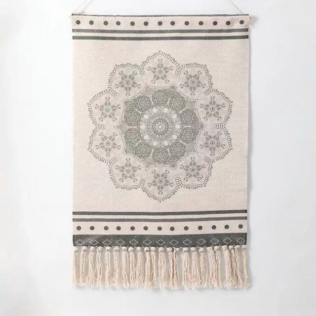 Hanging tassel tapestry