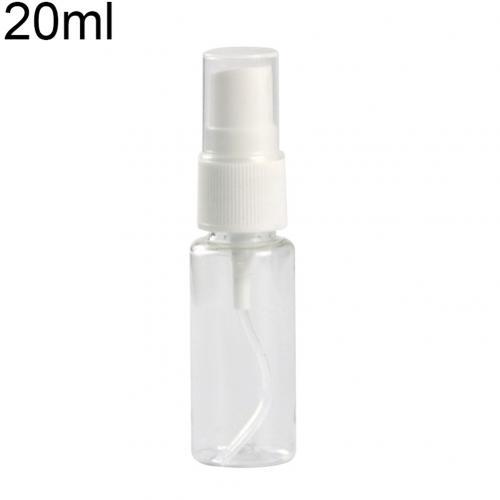 Clear plastic spray bottle