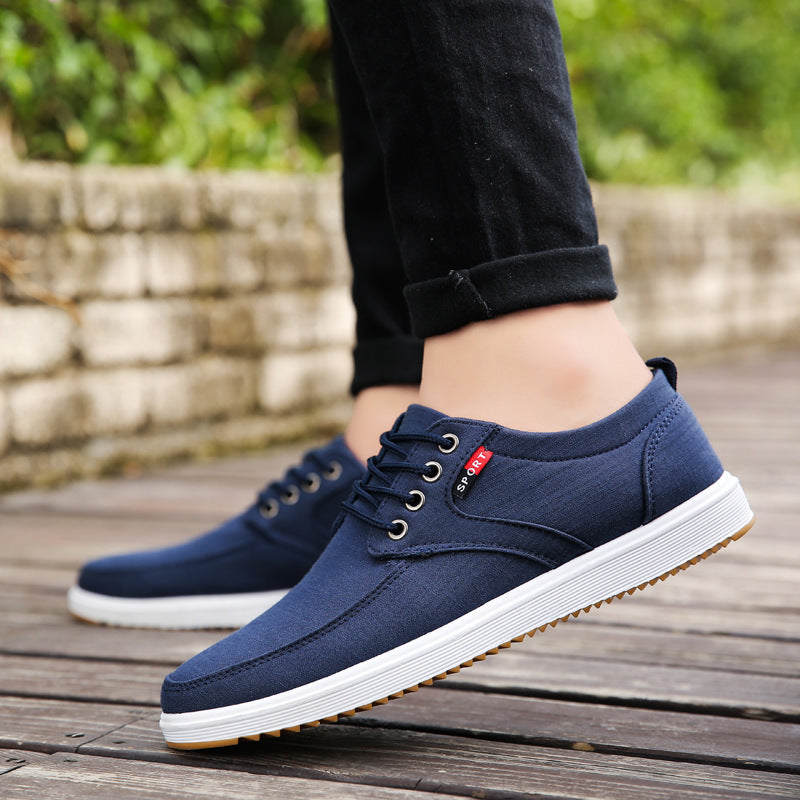 Canvas shoe lace up low