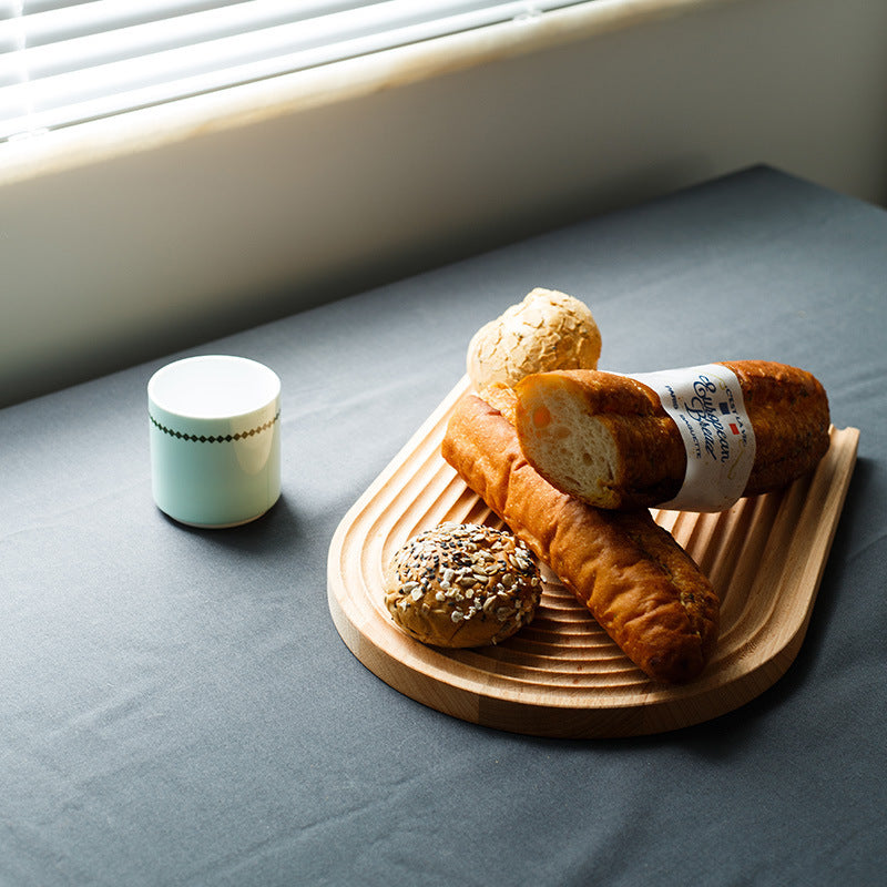 Geometric wooden tray