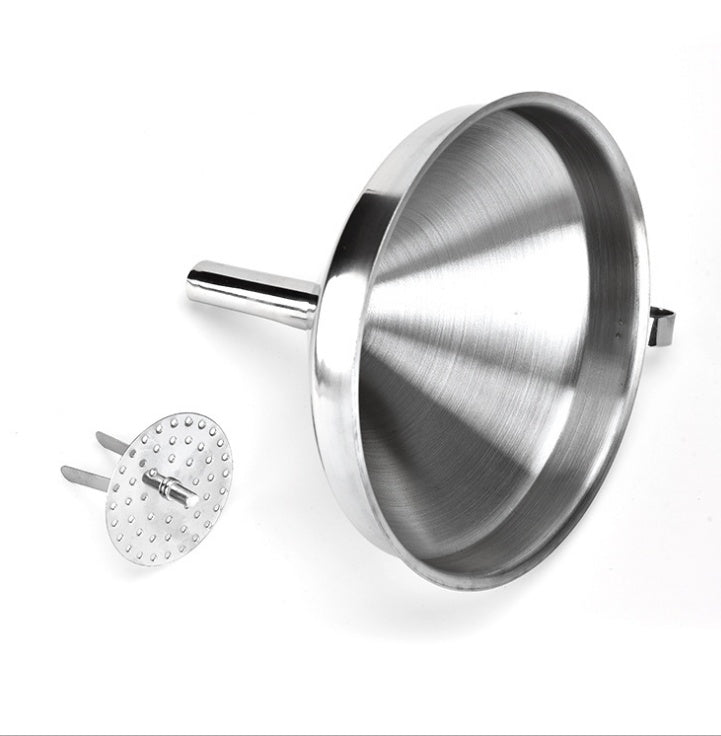 Stainless steel funnel Removable filter large, medium and small size stainless steel kitchen supplies