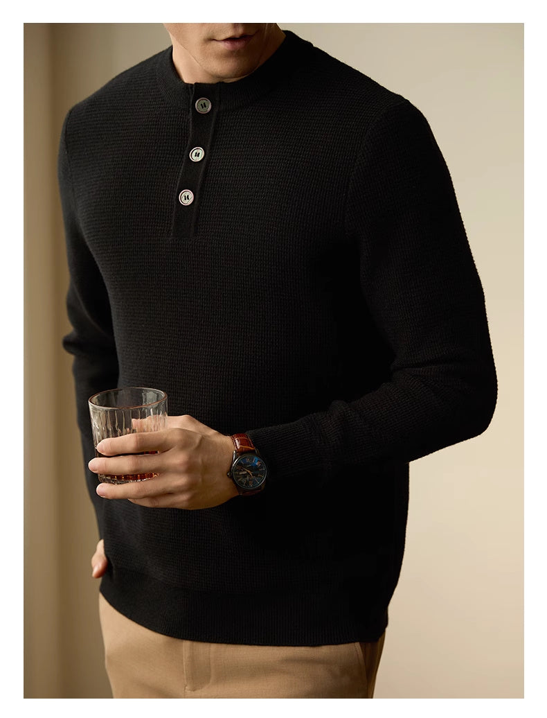 Men's American-style Business Casual All-match Pullover Sweater