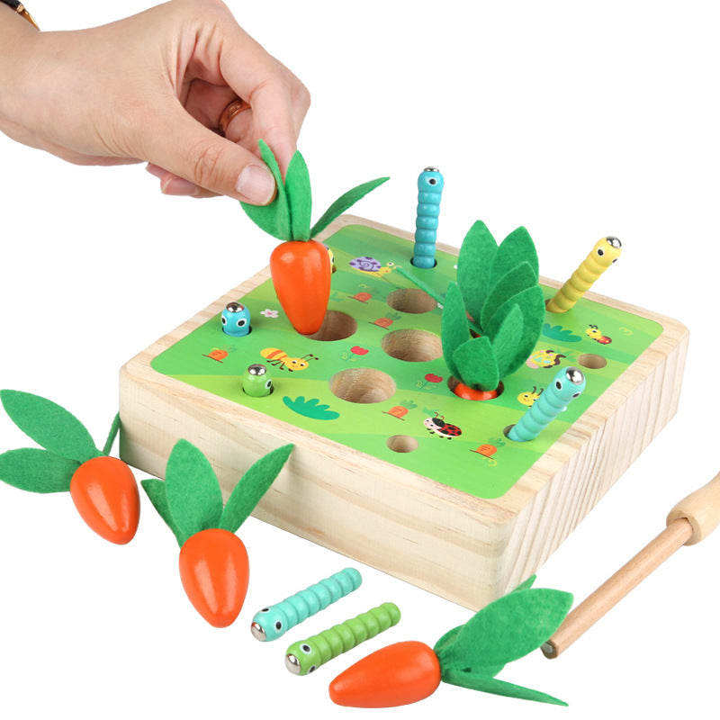 Wooden carrot toy