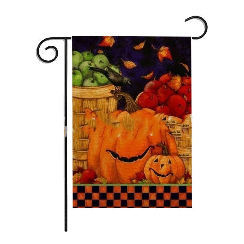 Halloween pumpkin pattern garden flag