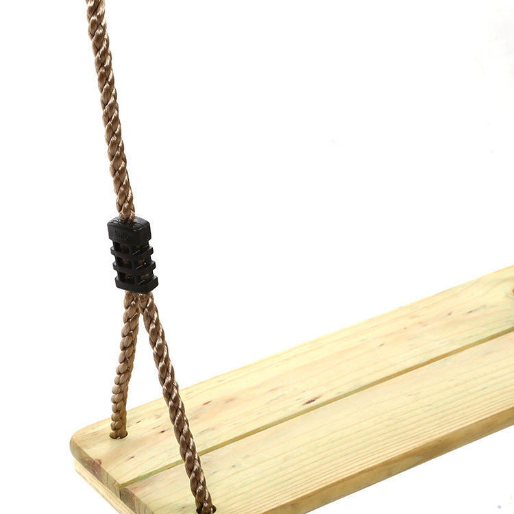 Casual single wooden swing