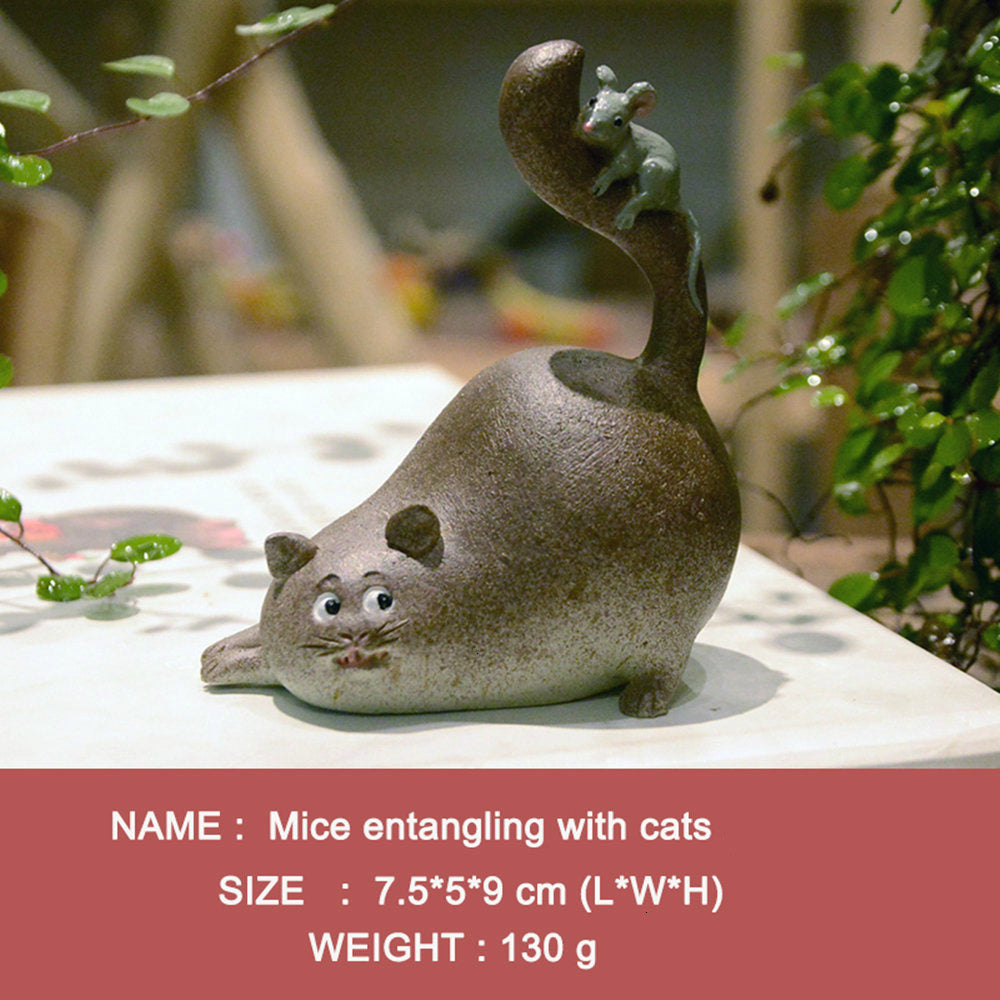 Cute Cat Resin Decoration Creative Desktop