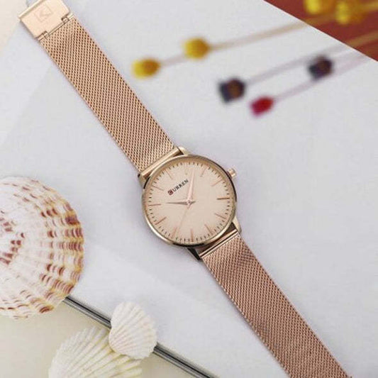 Thin Ladies Casual Simple Waterproof Quartz Watch