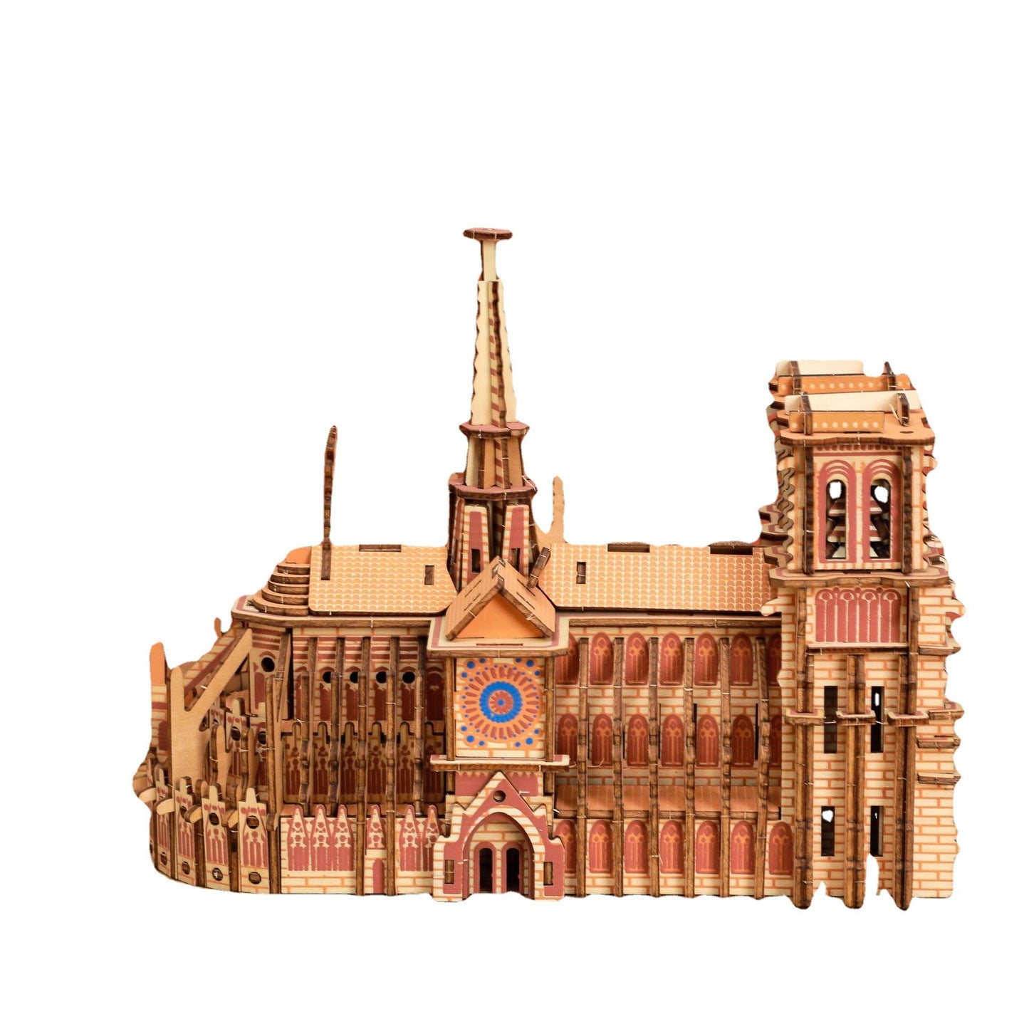 3D Three-dimensional Wooden Jigsaw Puzzle Building Wooden Model Decoration