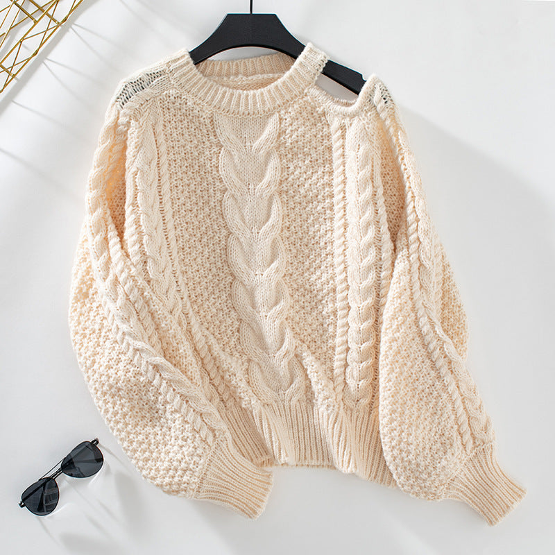 Women's New Fashion Personality Twist Knit Sweater