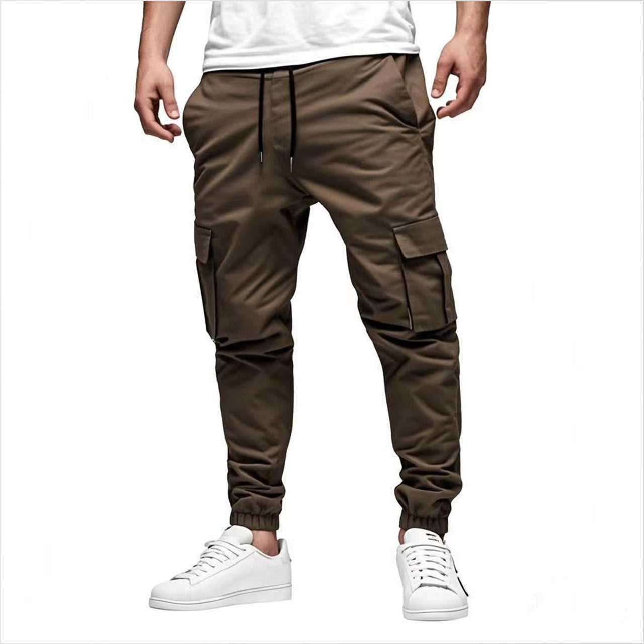 Men's Multi-pocket Drawstring Leisure Japanese Overalls