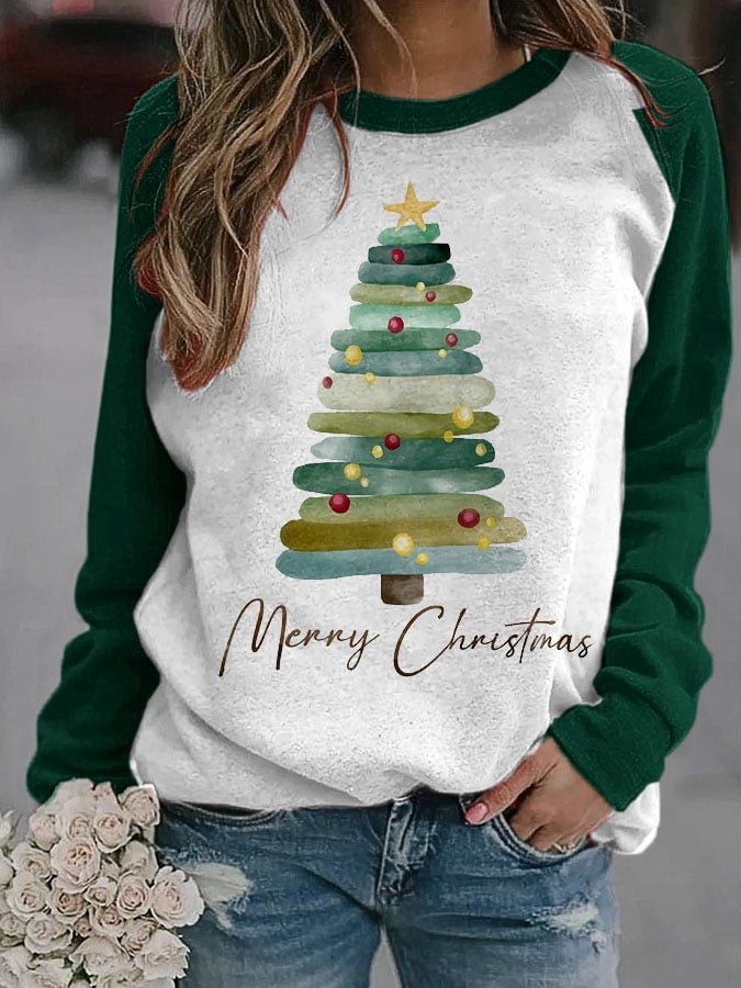 Christmas Tree 3D Digital Printing Women's Sweater