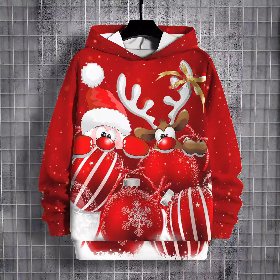 Men's Casual Sweatshirt 3D Printing Christmas