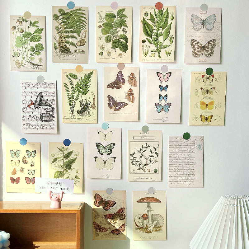 Forest Plant Series Decorative Card Wall Bedroom Postcard Wall Sticker Decoration Decorative Card