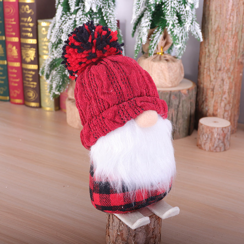 Christmas Decoration Supplies Ski Doll Christmas Small Ornaments