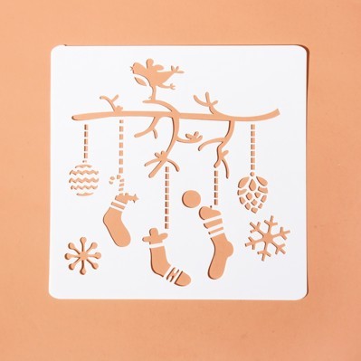 Grow Up Album Diy Hand Tent Christmas Hollowed Out Template