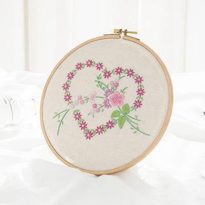 Hand Embroidered Diy Love Fabric Three-dimensional Ribbon Painting