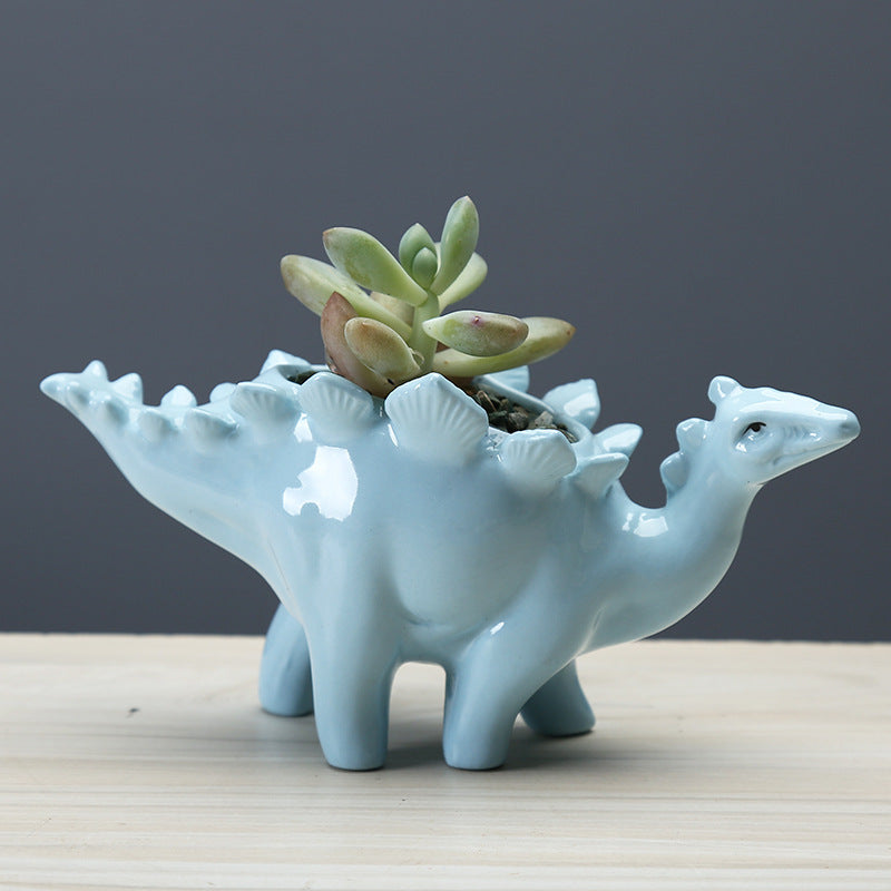 Dinosaur Succulent Flower Pot Home Gardening Indoor Ceramic Flower Pot