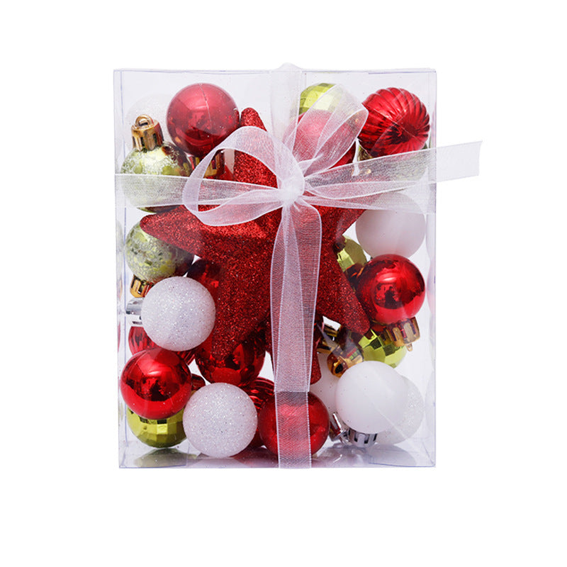 Christmas Ball tree top Star Gift Box set