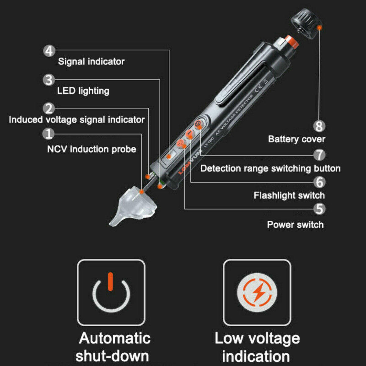 Intelligent checkpoint test pencil multi-function line detection induction pen