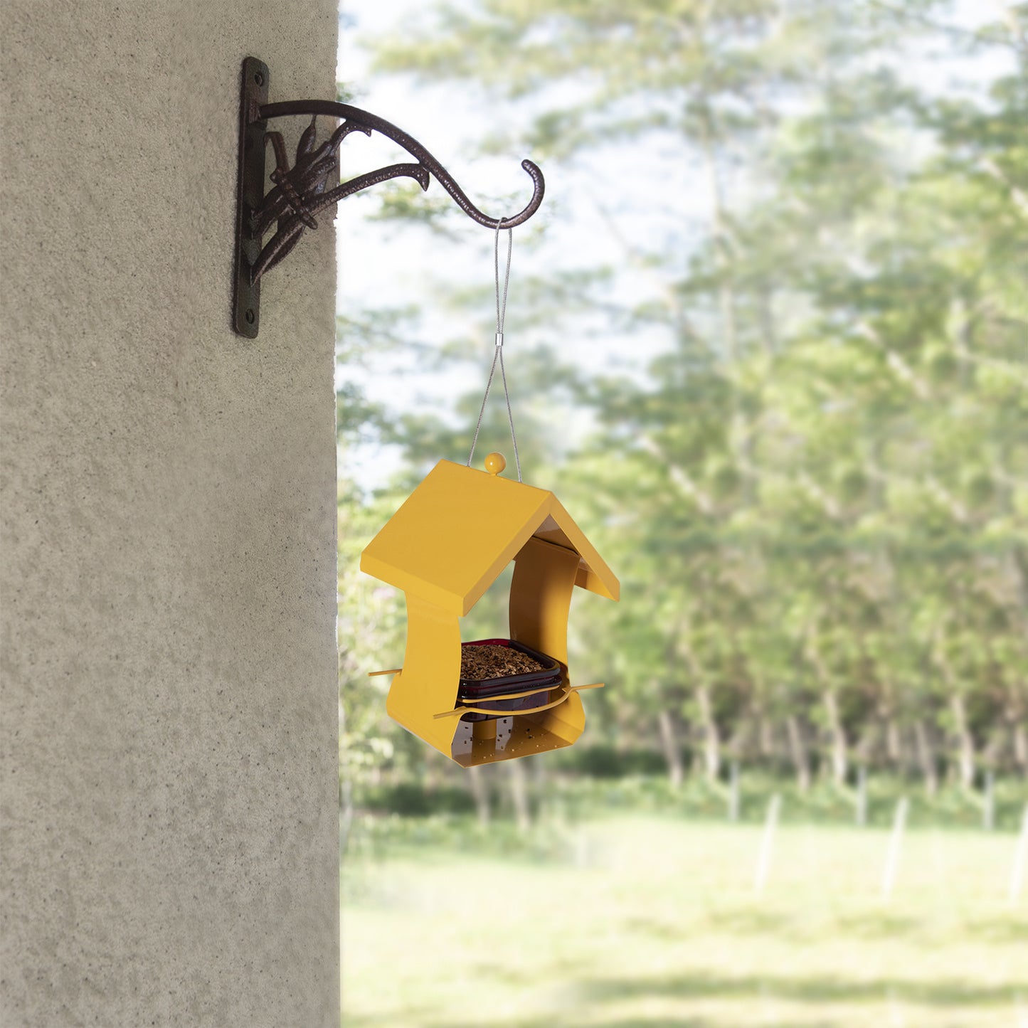 Outdoor Hanging Metal Bird Feeder Garden