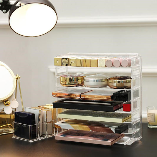 Acrylic cosmetic finishing box air cushion blush stand partition