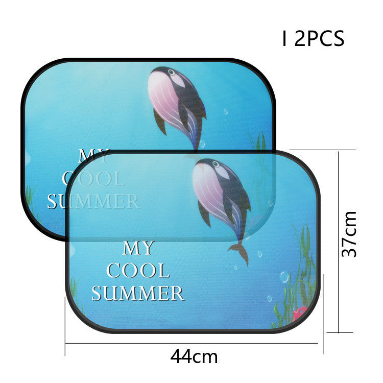 Heat Insulation Sunshade Adsorption Electrostatic Stickers Car Glass Stickers PVC Upgrade Sunshield