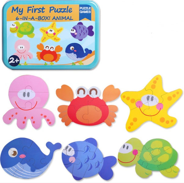 Children's wooden puzzle toys