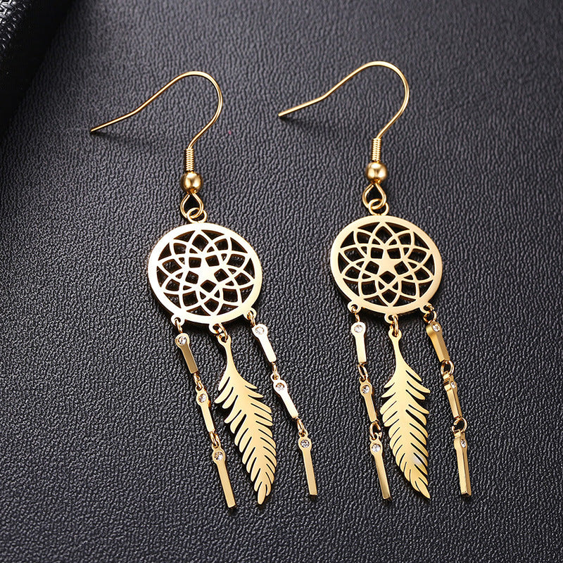 Dream Catcher Earrings Tassel Earrings