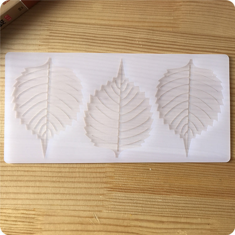 Baking mold leaf shape fondant cake silicone mold