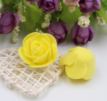 50 Packs Of Simulated PE Rose Foam Flower Handmade Candy Box Foam Rose