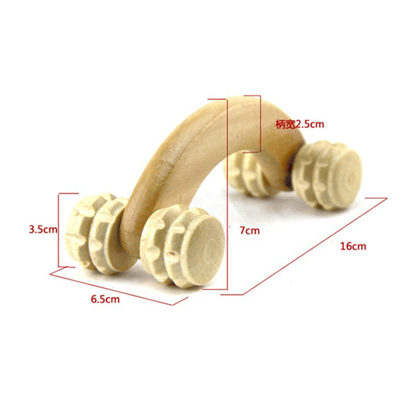 Wooden roller massager