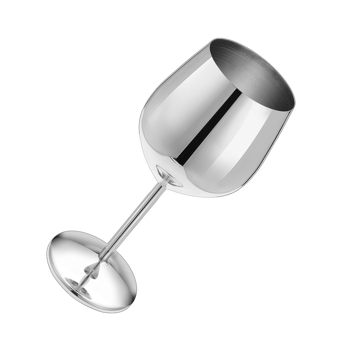 Stainless steel wine glass