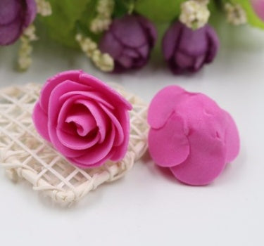 50 Packs Of Simulated PE Rose Foam Flower Handmade Candy Box Foam Rose