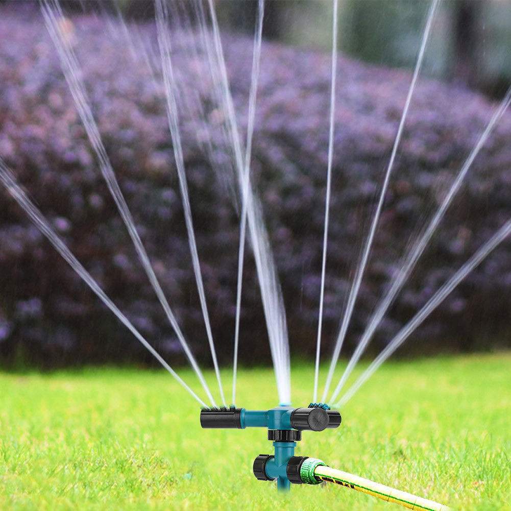 360 Automatic Rotating Sprinkler Irrigation Garden Lawn Courtyard Household Garden Water Adjustable Sprinkler Irrigate Tools