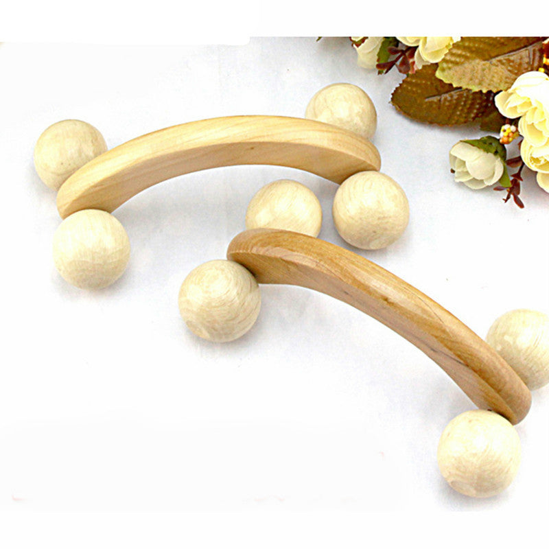 Wooden roller massager