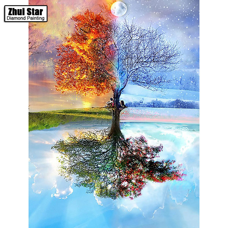 Four Season Tree Diamond Painting