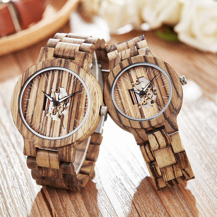 Couple wooden watch