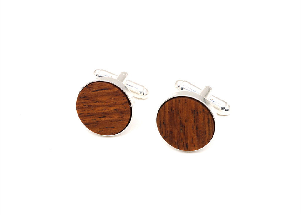 Wooden shirt cufflinks