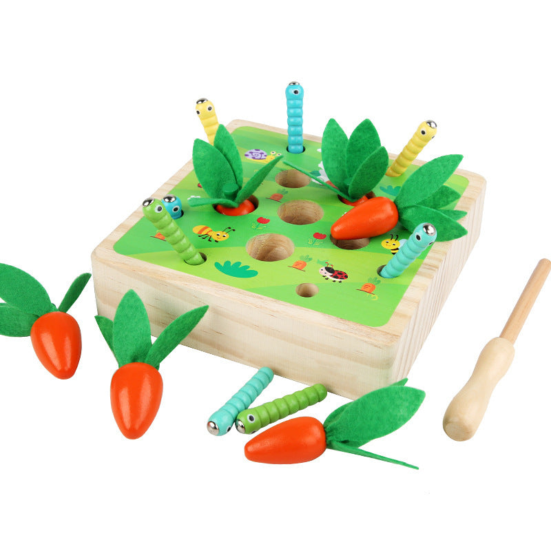 Wooden carrot toy