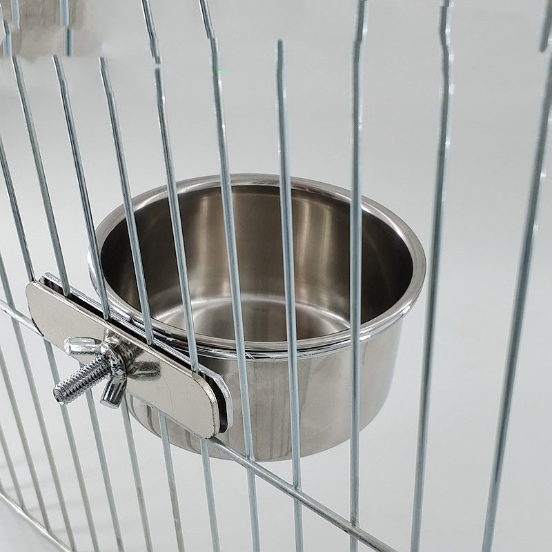 Stainless Steel Food Bowl Anti-bite Trough Water Basin