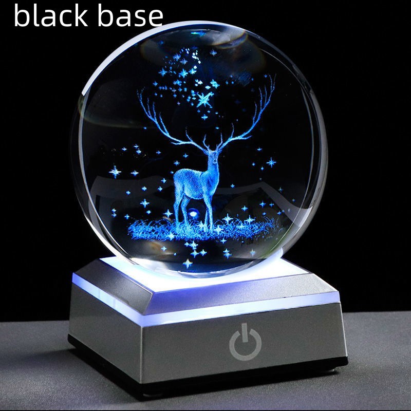 Creative Luminous Galaxy Crystal Ball Desktop Decoration