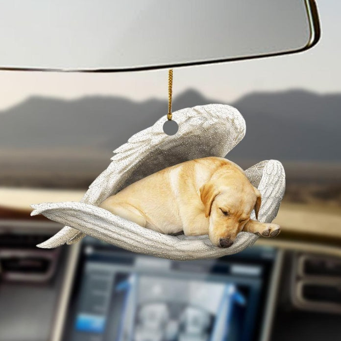 Car Pendant Sleeping Dog Angel Home Decor Acrylic Showcase Hanging Ornaments For Doors