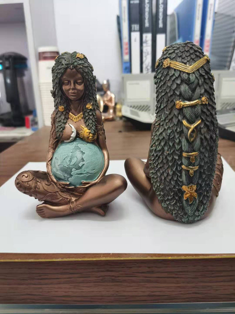 Mother Earth Statue Resin Decoration