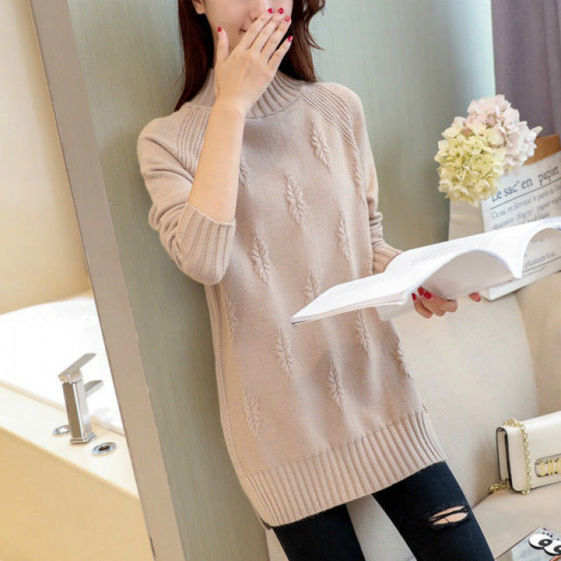 Women's Sweater Mid-length Loose Korean-style Thick Bottoming Shirt