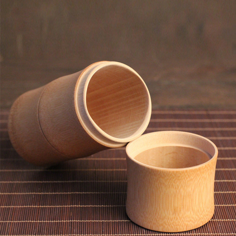 Portable tea barrel made of bamboo