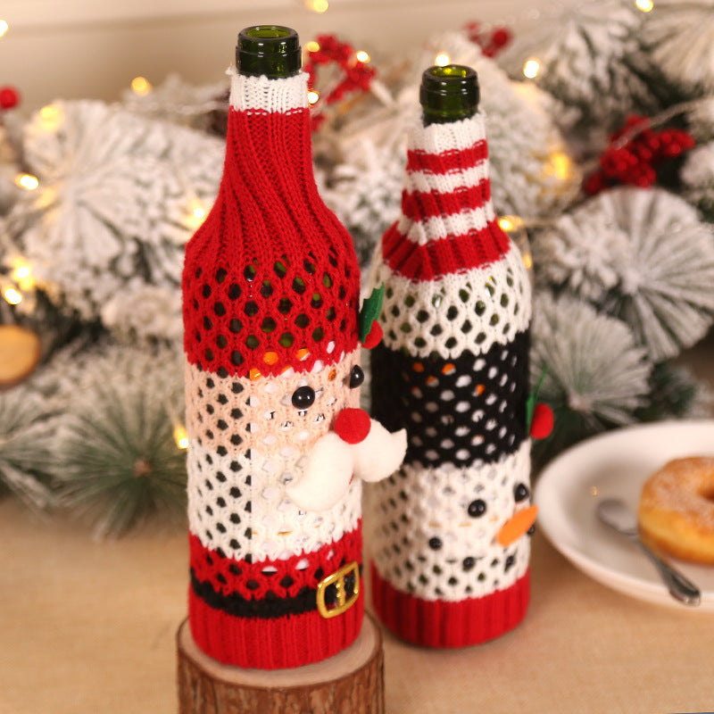 Christmas Decoration Snowman Wine Bottle Holder