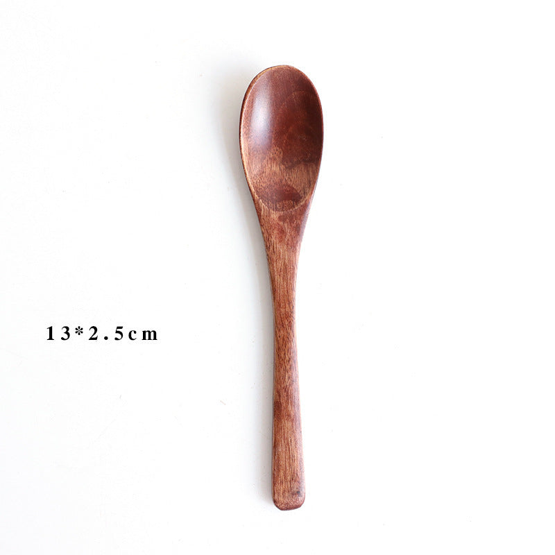 Wooden spoon baby eating spoon