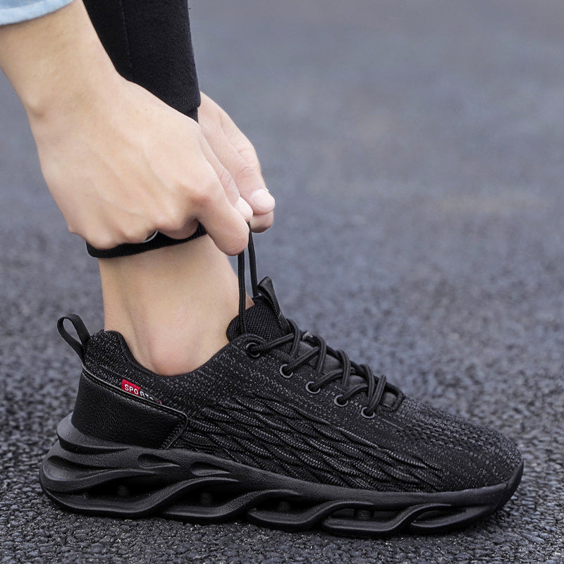 Fly weave running breathable mesh shoes