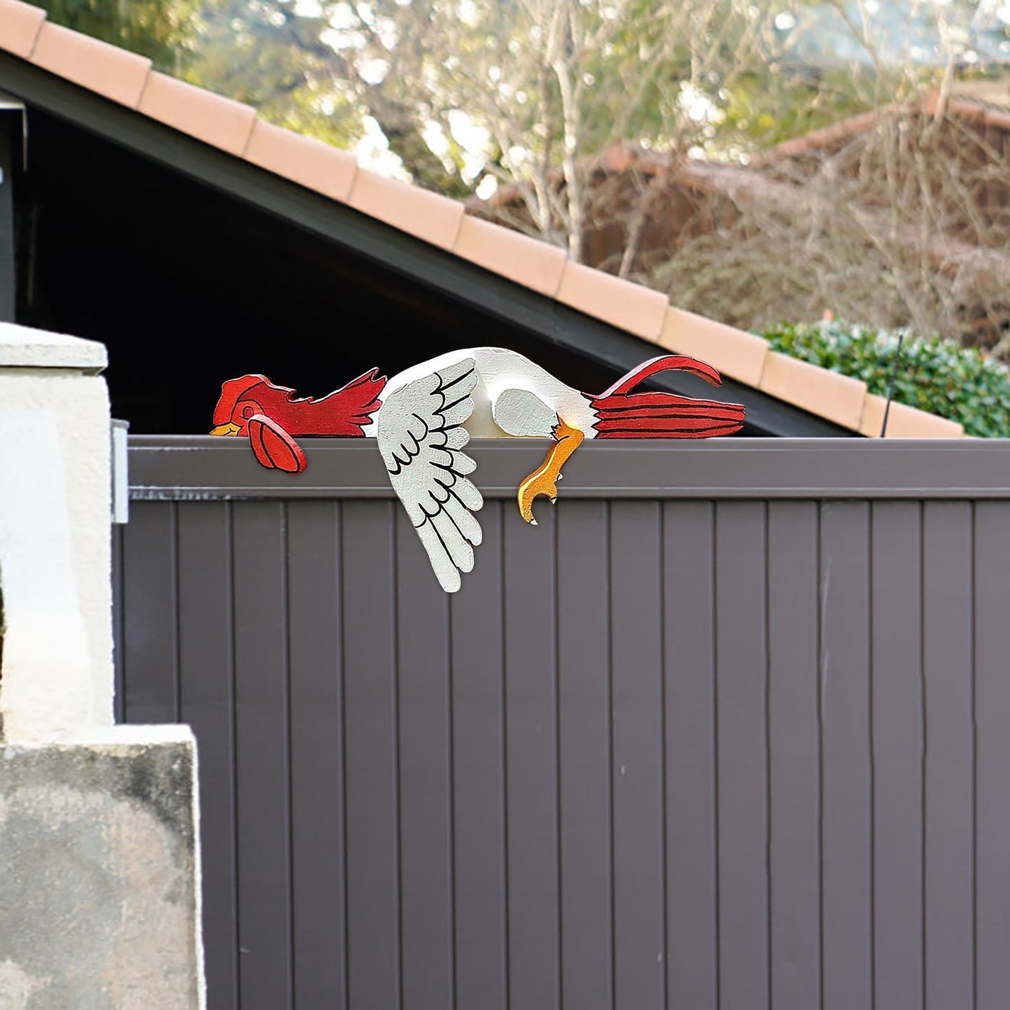 Thanksgiving Break Rooster Home Ornament Fence Decoration