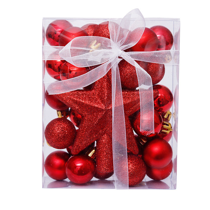 Christmas Ball tree top Star Gift Box set